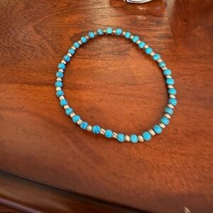 Turquoise Beaded anklet